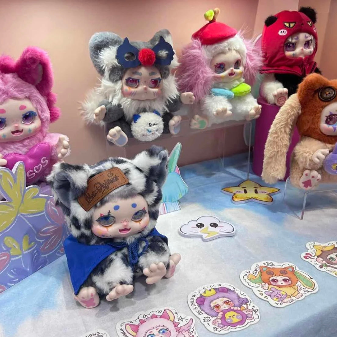 Kimmon Regain Myself V7 Plush Series Mistery PVC Doll TOY Figure Ornement 1SET 6PCS For Use 15 Years Old Or Above