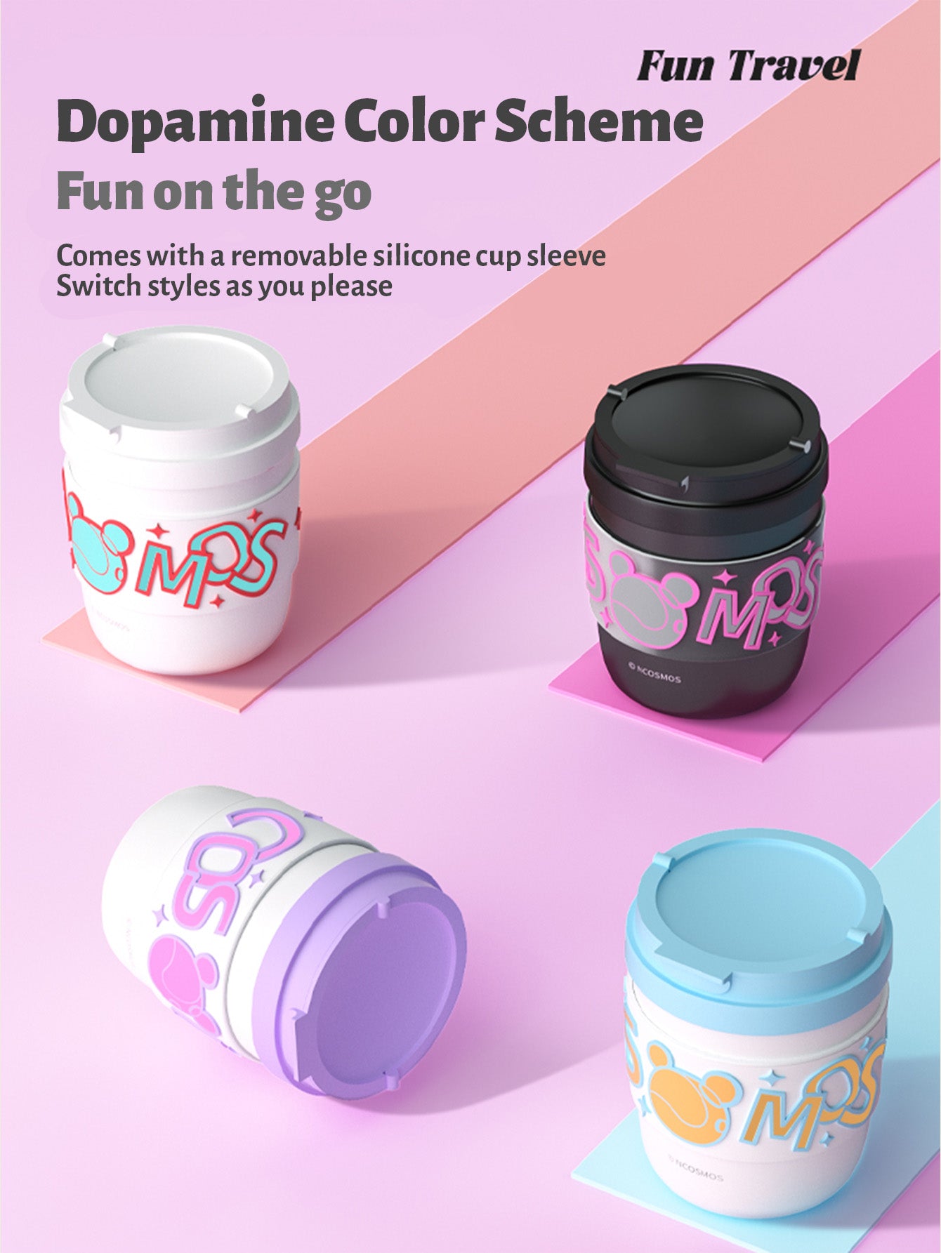 【COSMOS】 "Star Bear" Insulated Cup 300ml - Colorist Edition