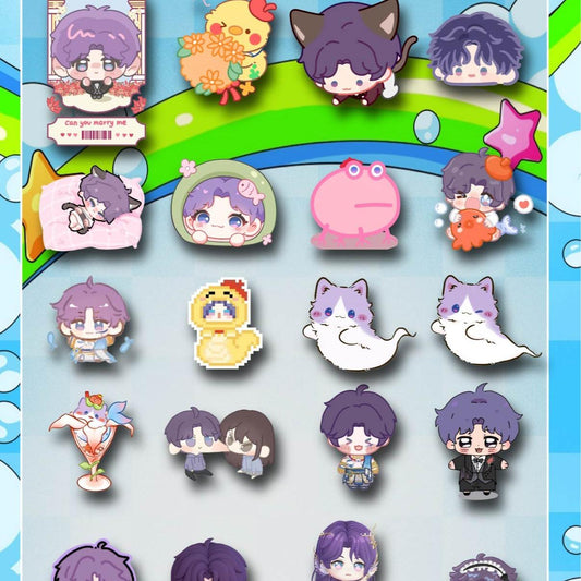 DA HUANG LI Love and DeepSpace Sticker Workshop Mini Card Heartfelt Series