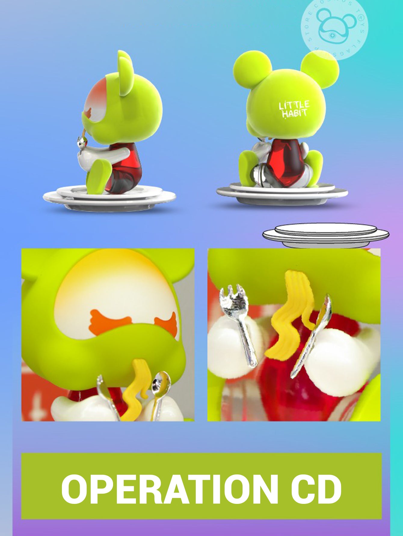 【COSMOS】  Star Bear  Mini Blind Box Desktop Figurine with Stand – Trendy Gift Toy