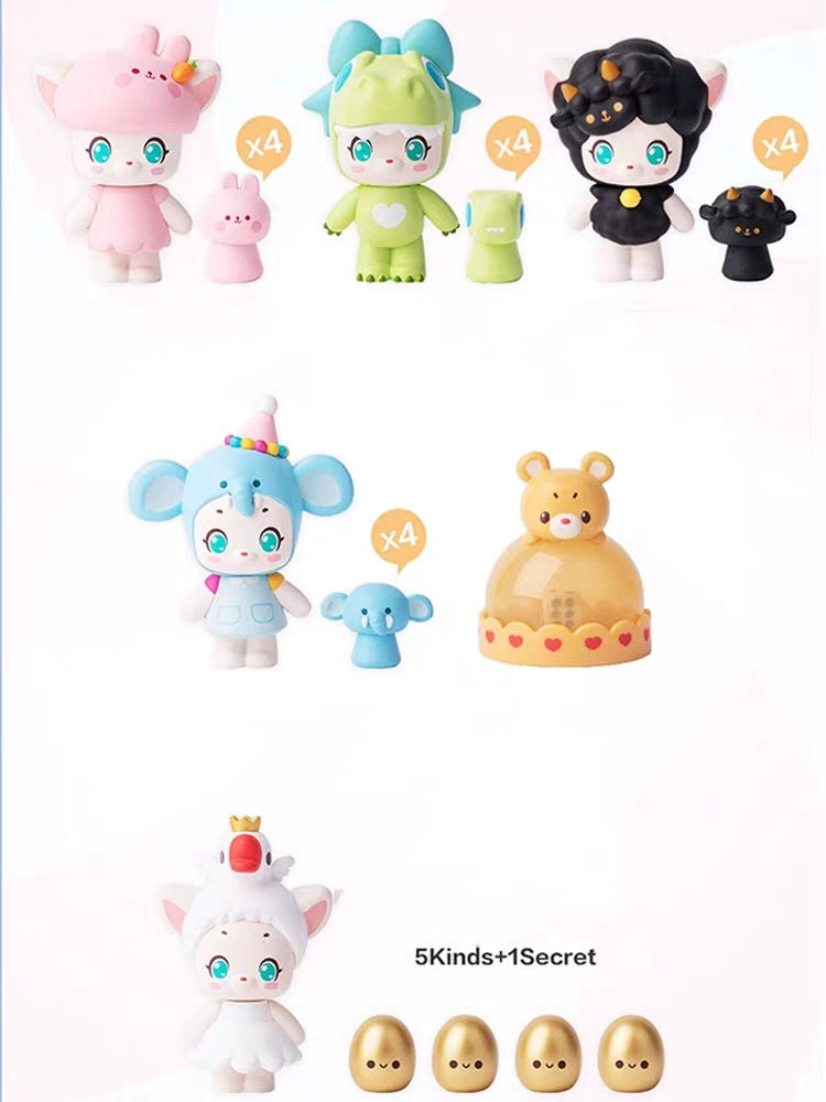 Almond The Deer Aeroplane Chess Series Mistery PVC Doll 5PCS A Set For Use 15 Years Old Or Above