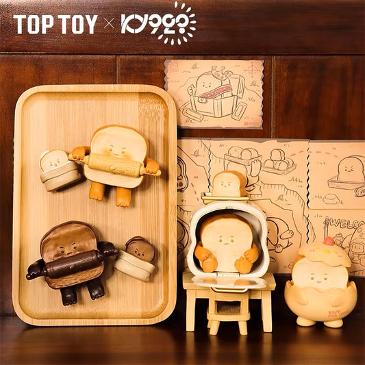 Xiaofang Bread Baking Daily Series Mistery PVC Doll TOY Figure Ornement Gift A Set 8PCS For Use 15 years old or above.