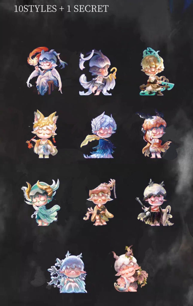 MIMI Myth Mountain and Sea Gods Series TOY Figure Ornement Gift PVC Doll 10PCS 1Set For use 15 years old or above.