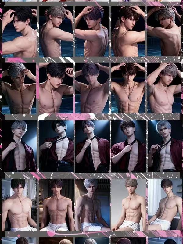PANGDA Creative · “Love & Deep Space” large photo card / 10 × 15 cm / Each box includes two metal enamel prints; an additional metal enamel oil painting is included per box! Add 5 more mysterious photo prints featuring male protagonists.