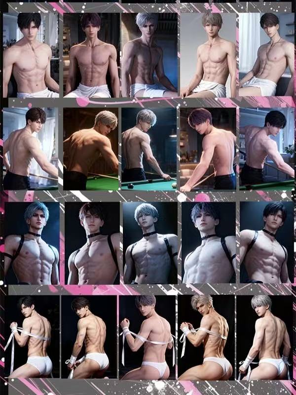 PANGDA Creative · “Love & Deep Space” large photo card / 10 × 15 cm / Each box includes two metal enamel prints; an additional metal enamel oil painting is included per box! Add 5 more mysterious photo prints featuring male protagonists.