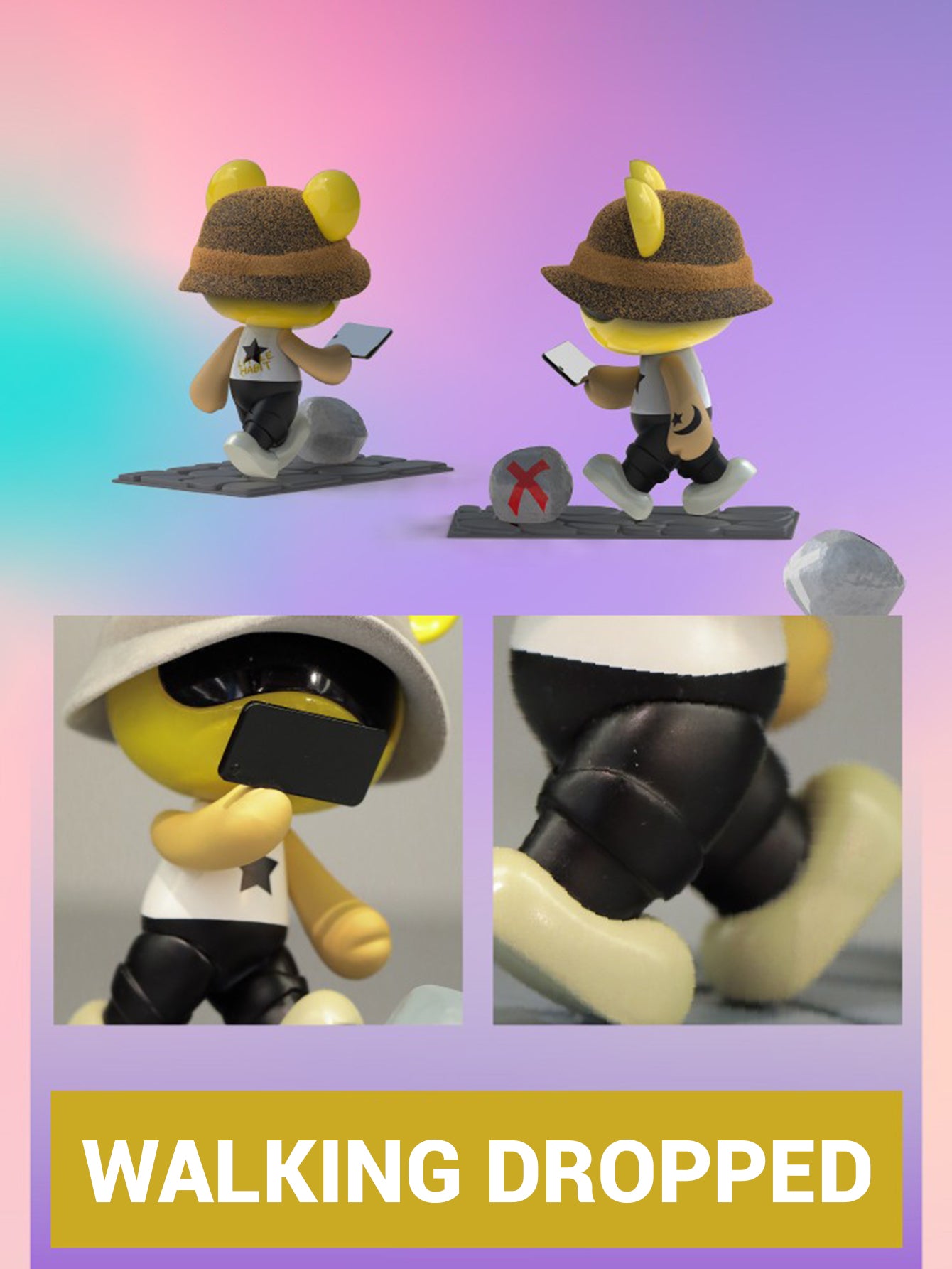 【COSMOS】  Star Bear  Mini Blind Box Desktop Figurine with Stand – Trendy Gift Toy