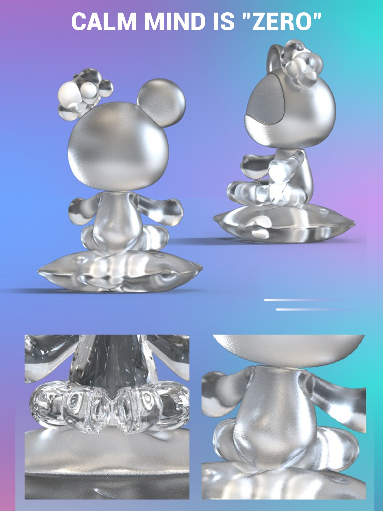 【COSMOS】  Star Bear  Mini Blind Box Desktop Figurine with Stand – Trendy Gift Toy