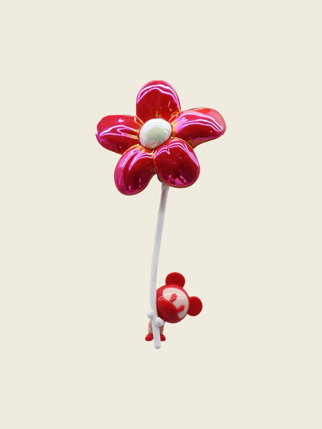 【COSMOS】 Interstellar Bear Fridge Magnet (Here's a Little Red Flower for You)