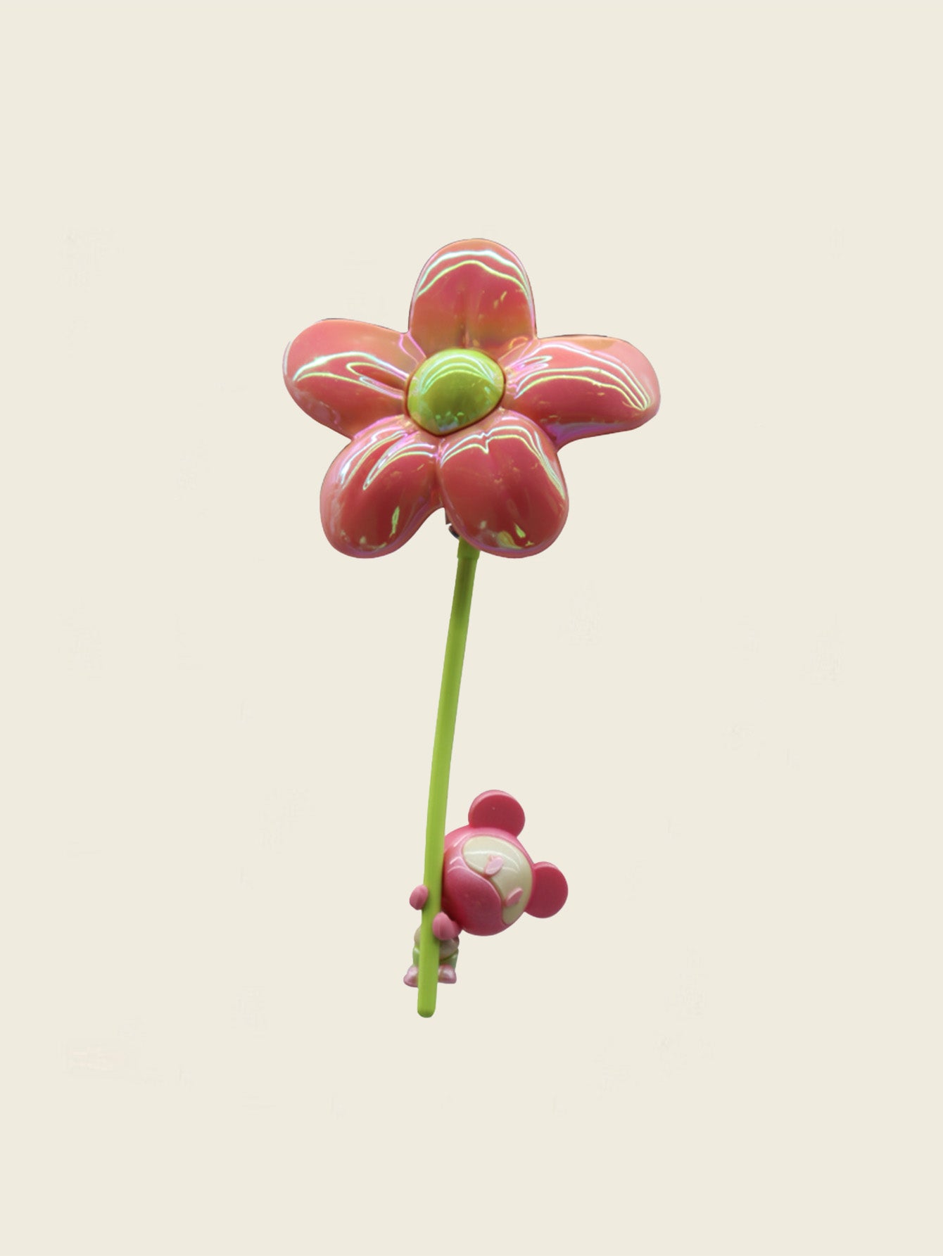 【COSMOS】 Interstellar Bear Fridge Magnet (Here's a Little Red Flower for You)