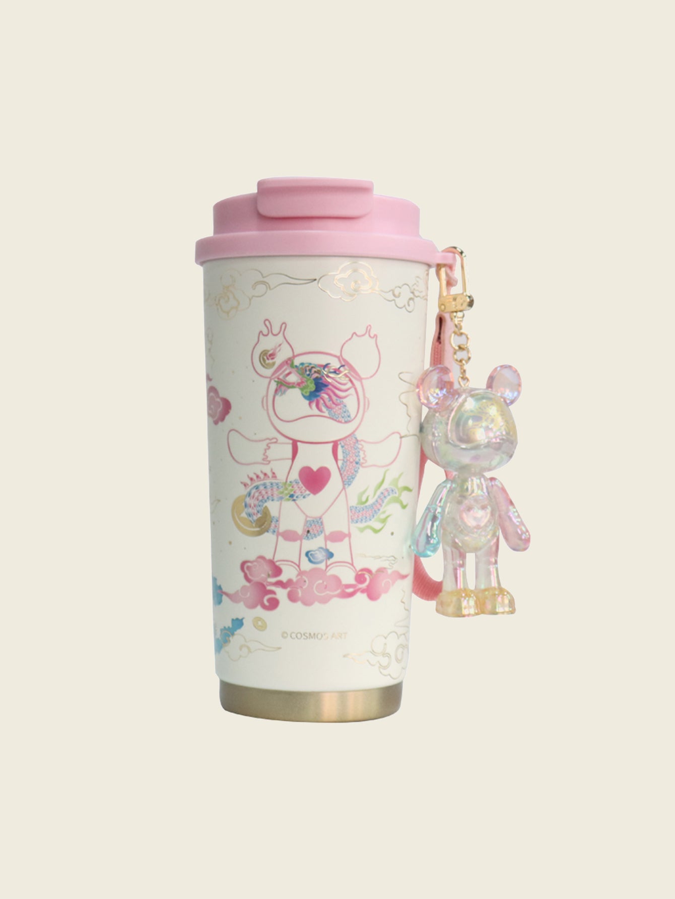 【COSMOS】 Interstellar Bear Insulated Cup 500ml (“LONG” Cup)