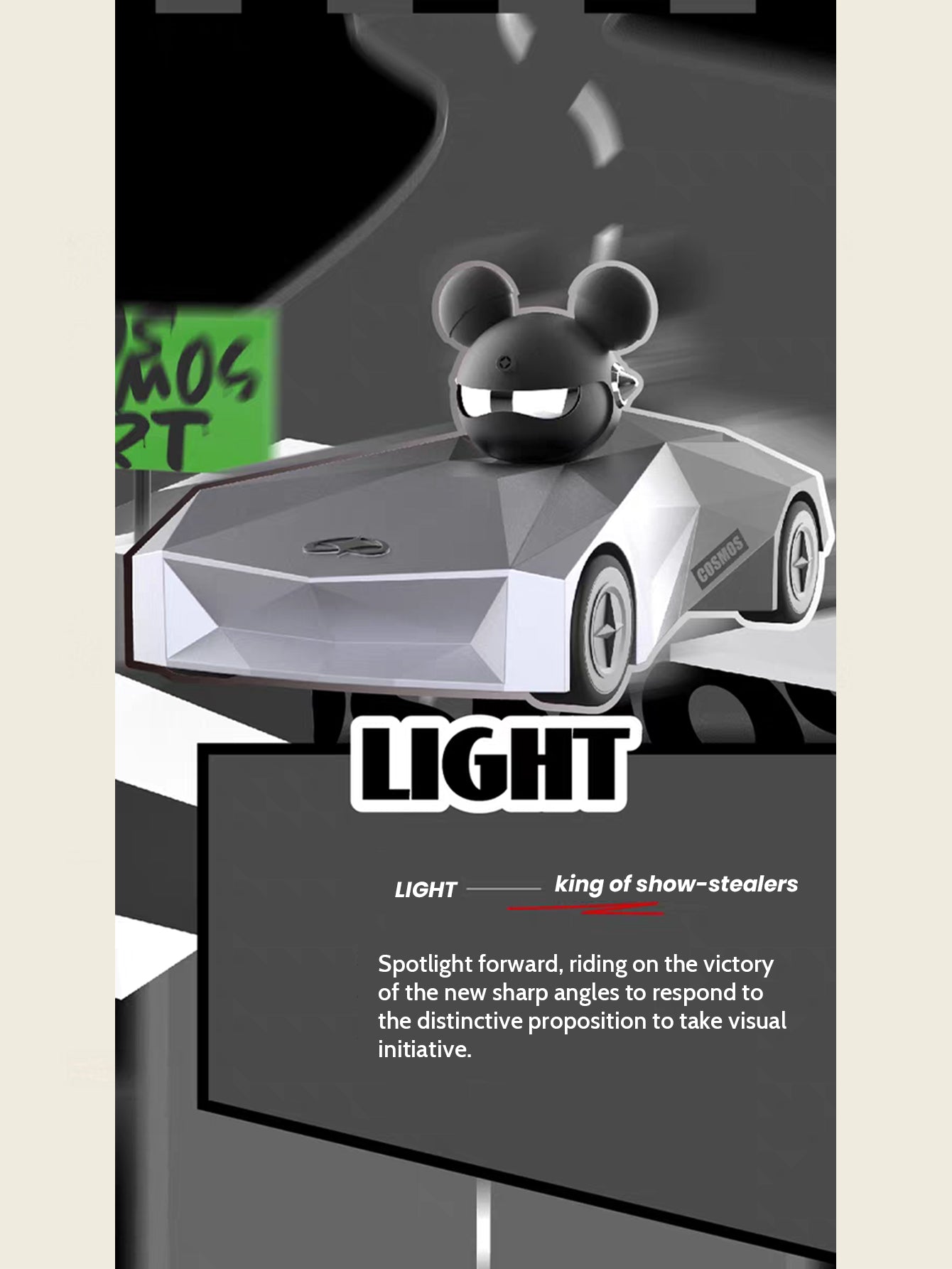 【COSMOS】  "Star Bear" Speed Racer Series Blind Box