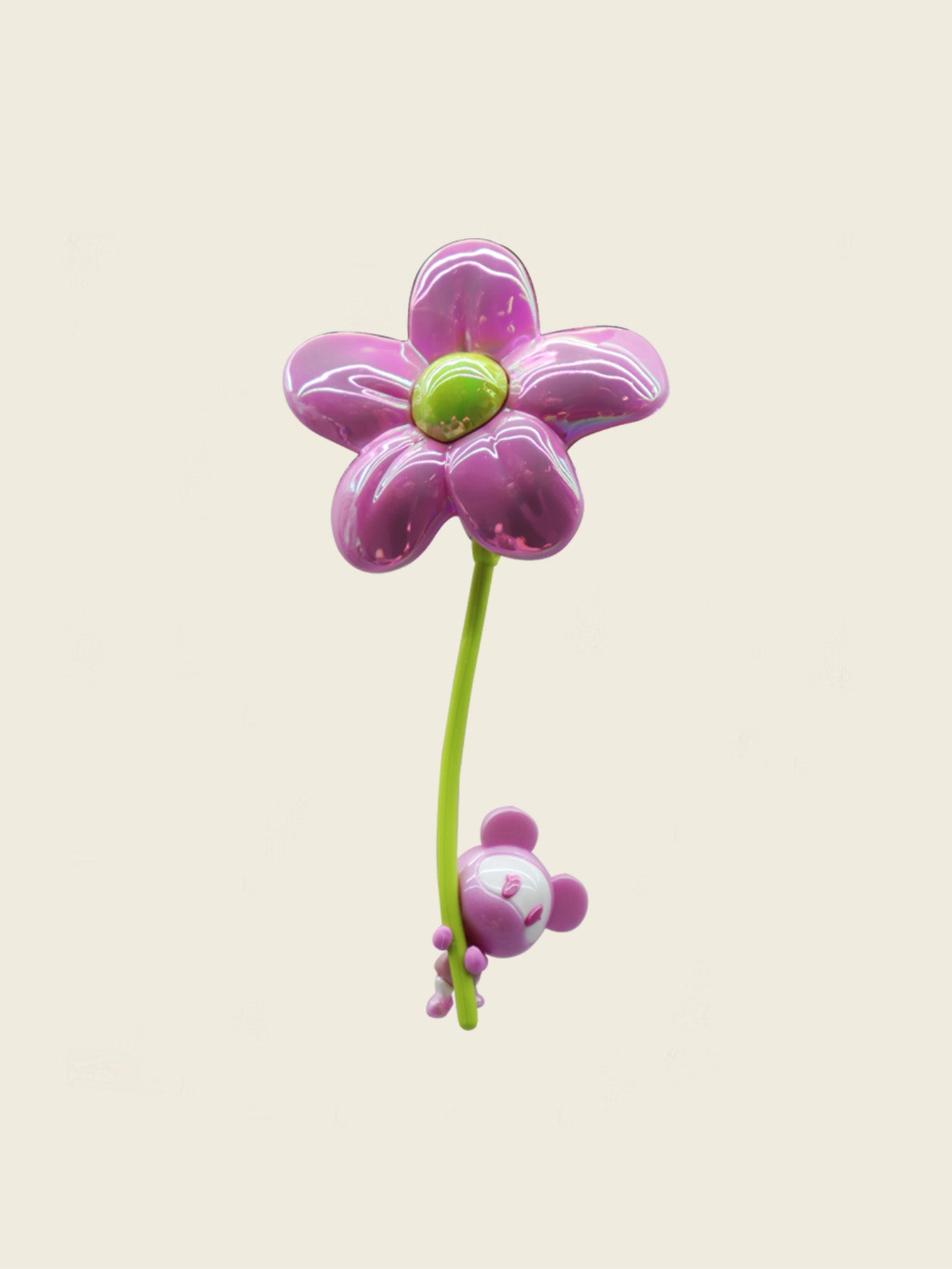 【COSMOS】 Interstellar Bear Fridge Magnet (Here's a Little Red Flower for You)