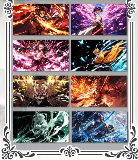 CHEN MEN Cultural Creative Demon Slayer “Evil Demon Slayer” Acrylic Color Translucent Card