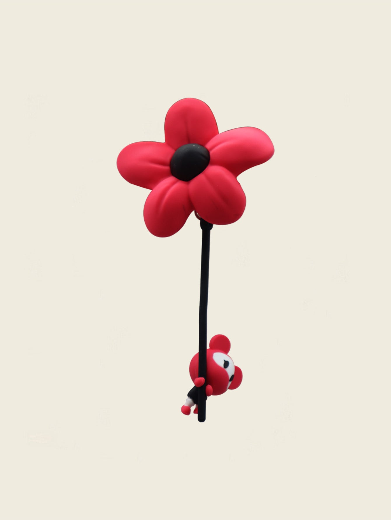 【COSMOS】 Interstellar Bear Fridge Magnet (Here's a Little Red Flower for You)