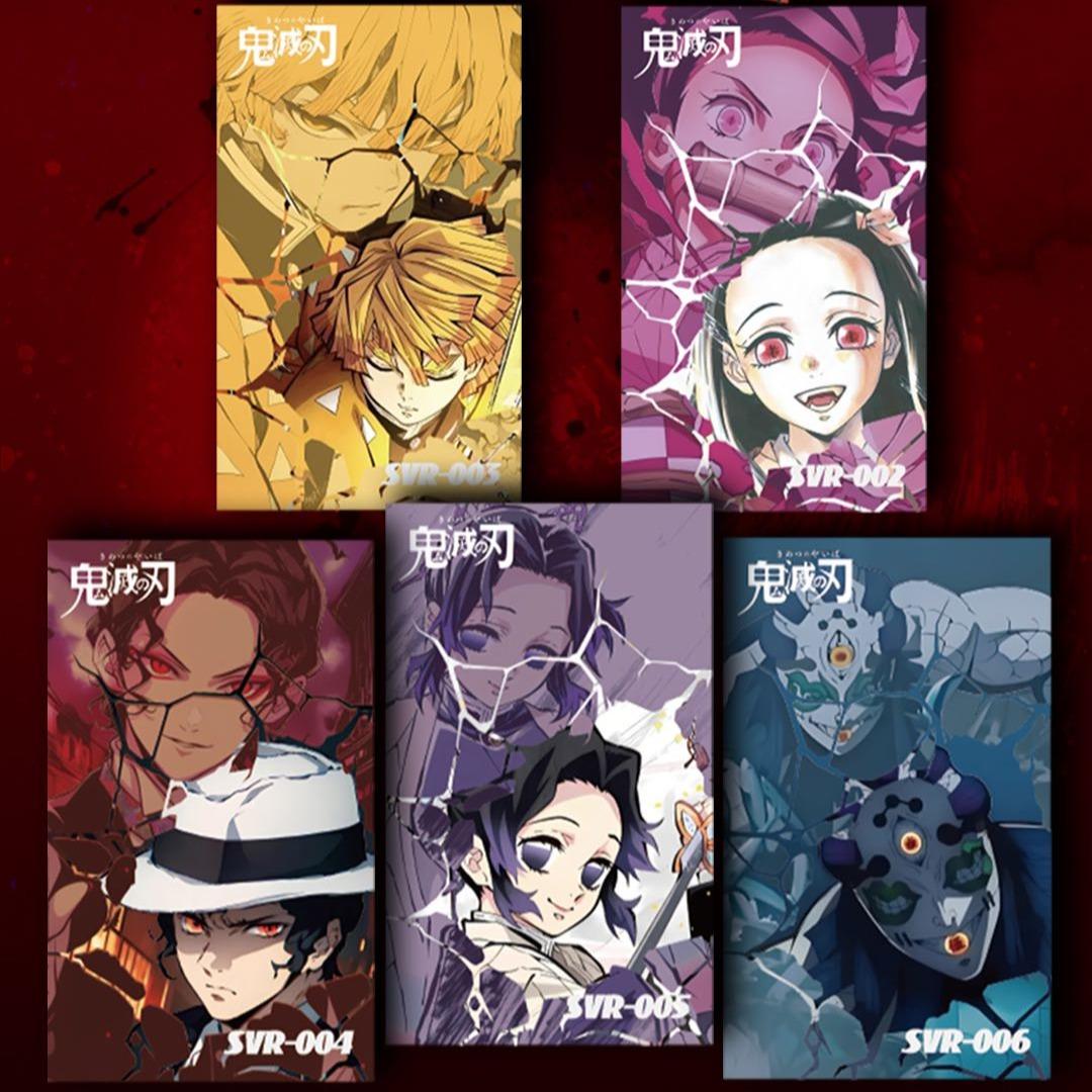 DAO YAO Demon Slayer Collectible Cards Tanjiro Nezuko Zenitsu Iguro Rengoku