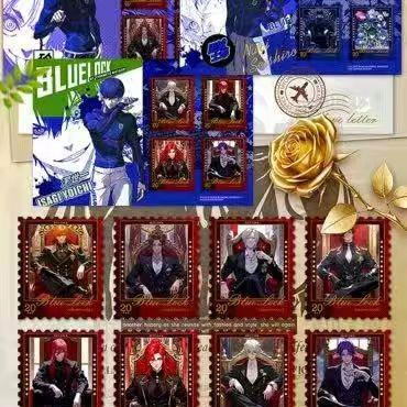【JI YOU】"Anime Carnival, Romantic Love Letters" Stamps with High quality
