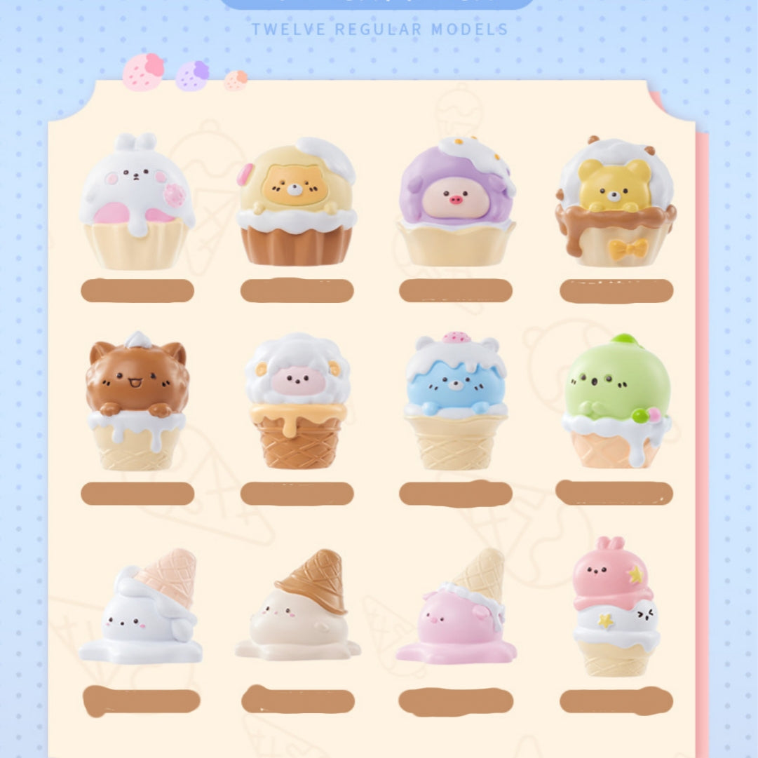 Ice Cream Freedom Series Mystery Resin Bean A Set 6BAGS(12PCS)  For use 15 years old or above.