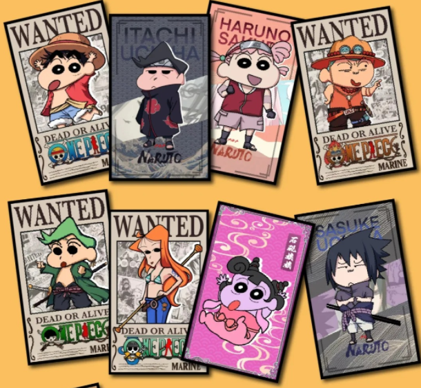 【Wan Jie】Crayon Shin-chan Collectible Cards with High - quality