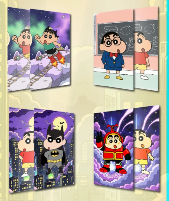 【Wan Jie】Crayon Shin-chan Collectible Cards with High - quality