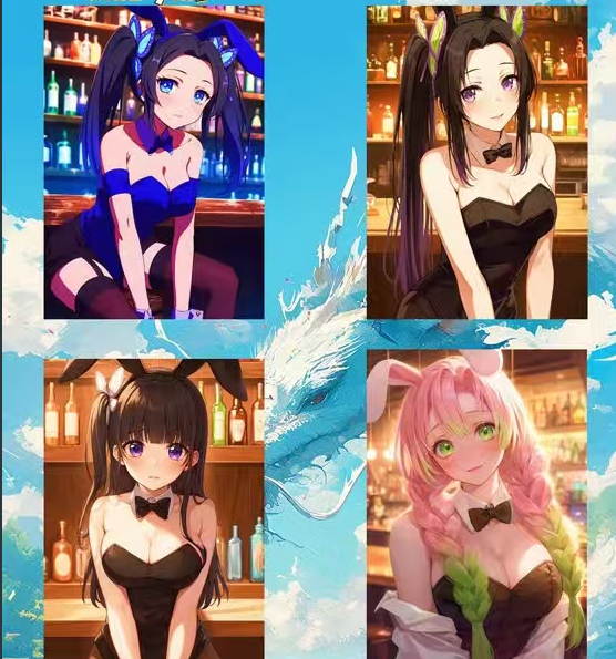 【MI LU】Demon Slayer Collectible Cards with High - quality