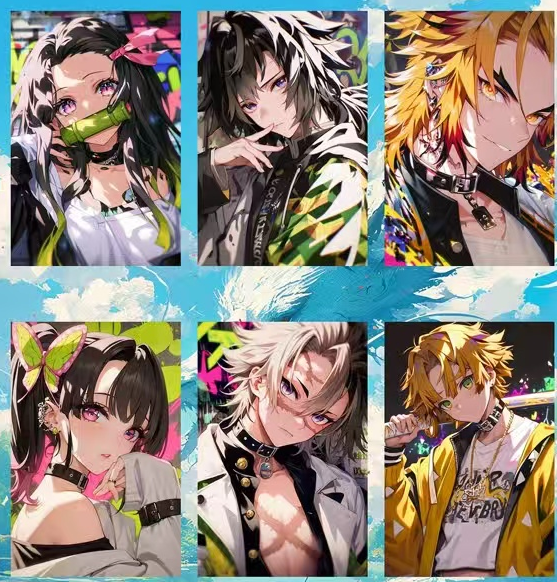 【MI LU】Demon Slayer Collectible Cards with High - quality