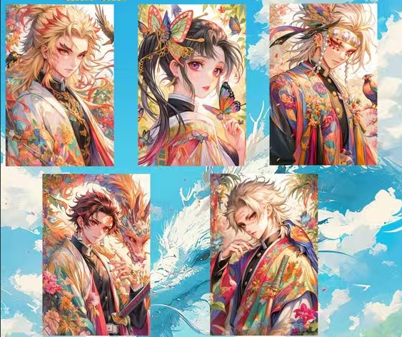 【MI LU】Demon Slayer Collectible Cards with High - quality