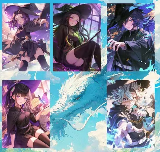 【MI LU】Demon Slayer Collectible Cards with High - quality