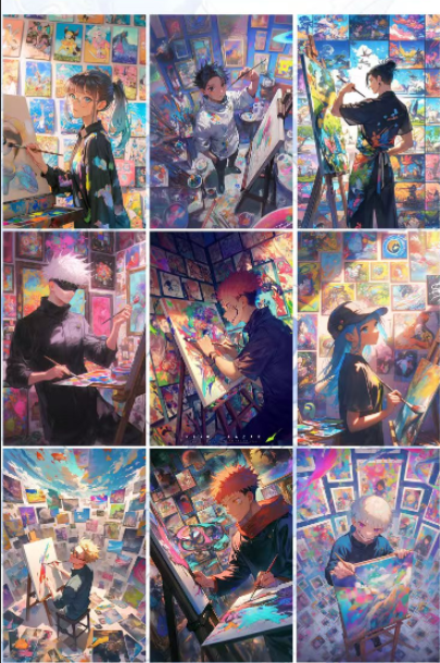 【qing Hua】 Jujutsu Kaisen Merch Collectible Cards